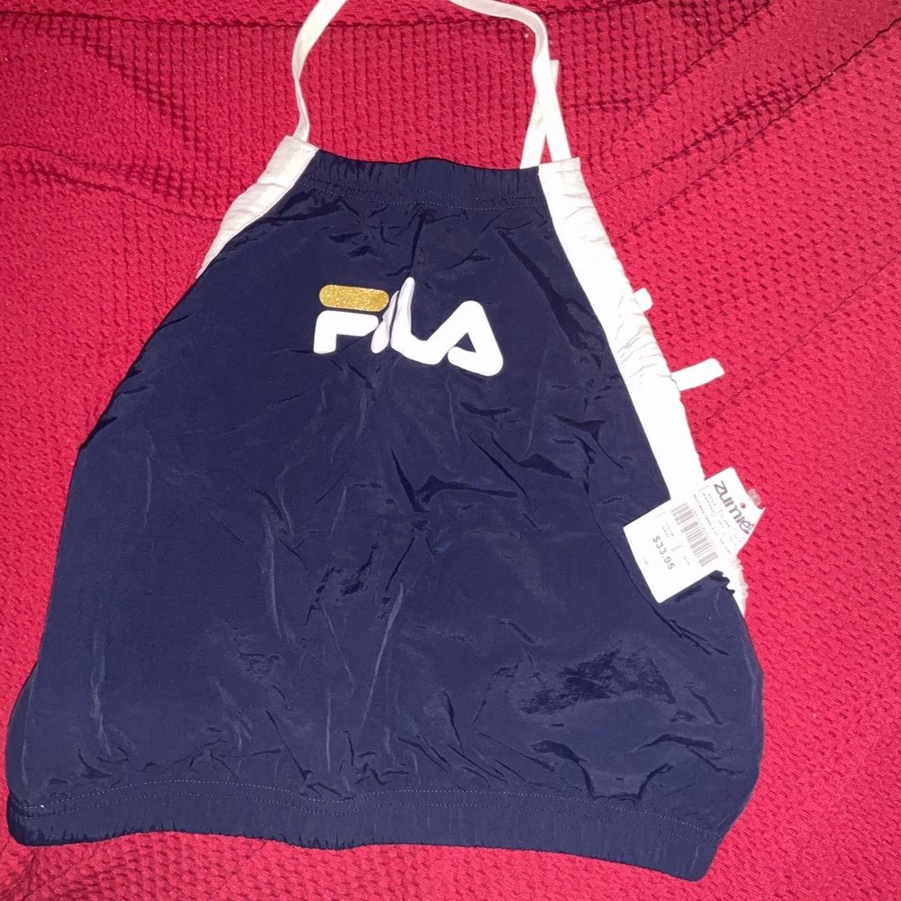 90s / Y2K FILA Halter Tie Crop Top - NWT Summer Aesthetic